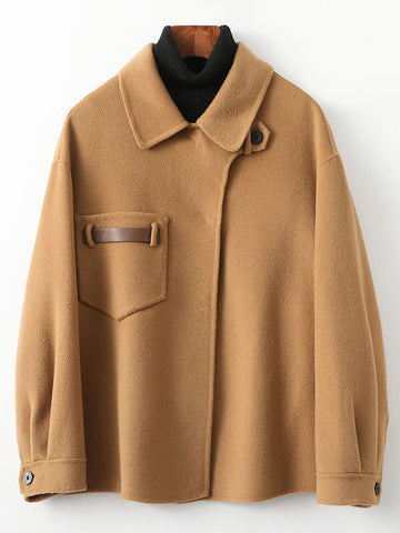 Airchics mantaeu en laine avec poches femme mode